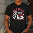 Cuter Version Of Dad Cute Kid Boy Girl Proud New Dad Men's Casual T-Shirt Dark Grey