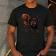 Dachshund Shirt Doxie Mom Dad Love Wiener Dog Puppy Cute Tee Men's Casual T-Shirt Dark Grey