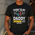 Dad To Be 2026 Loading Dad Est 2026 Promoted To Daddy Men's Casual T-Shirt Dark Grey