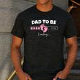 Dad To Be 2026 Loading Pink Little Girl Pregnancy Reveal Men's Casual T-Shirt Dark Grey Dad To Be 2026 Loading Pink Little Girl Pregnancy Reveal Men's Casual T-Shirt Dark Grey