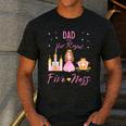 Dad 5th Birthday Her Royal Fiveness Princess Matching Men's Casual T-Shirt Dark Grey