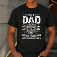 Dad Airplane Plane Aviation Aircraft Mechanic Men's Casual T-Shirt Dark Grey
