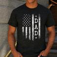 Dad American Flag Dad Patriotic Father's Day Men's Casual T-Shirt Dark Grey Dad American Flag Dad Patriotic Father's Day Men's Casual T-Shirt Dark Grey