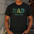 Dad Asaurus Dinosaur Birthday Mom Dad Birthday Boy T-Rex Men's Casual T-Shirt Dark Grey