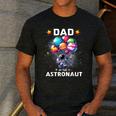 Dad Of The Astronaut Space Theme First Birthday Party Men's Casual T-Shirt Dark Grey