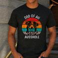 Dad Of An Ausshole Australian Shepherd Aussie Men's Casual T-Shirt Dark Grey
