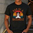 Dad Of a Basshole Basset Hound Owner Men's Casual T-Shirt Dark Grey