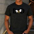 Dad Bee Cute Beekeeping 1st Birthday Matching Family Dada Men's Casual T-Shirt Dark Grey