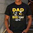 Dad Of The Bee Day Girl Hive Party Matching Birthday Sweet Men's Casual T-Shirt Dark Grey