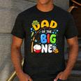Dad Of The Big One Fishing Birthday Boy Family Party Men's Casual T-Shirt Dark Grey