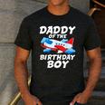 Dad Of The Birthday Boy Airplane Men's Casual T-Shirt Dark Grey