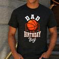 Dad Of The Birthday Boy Basketball Theme Bday Party Men's Casual T-Shirt Dark Grey