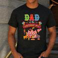 Dad Of The Birthday Boy Carnival Circus 1st Birthday Party Men's Casual T-Shirt Dark Grey