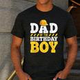 Dad Of The Birthday Boy Construction Birthday Party Hat Men Men's Casual T-Shirt Dark Grey