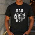 Dad Of The Birthday Boy Dirt Bike B-Day Party Men's Casual T-Shirt Dark Grey