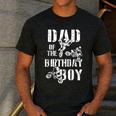 Dad Of The Birthday Boy Dirt Bike Men's Casual T-Shirt Dark Grey