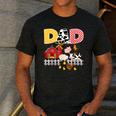 Dad Birthday Boy Farm Animal Farming Farmer Family B-Day Men's Casual T-Shirt Dark Grey