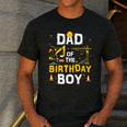 Dad Of The Birthday Boy Matching Construction Crew B-Day Men's Casual T-Shirt Dark Grey