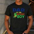 Dad Of The Birthday For Boy Saurus Rex Dinosaur Party Men's Casual T-Shirt Dark Grey