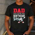 Dad Of The Birthday Boy Shirt Soccer Party Family Daddy Men's Casual T-Shirt Dark Grey