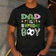 Dad Of The Birthday Boy Soccer Player Game Day Men's Casual T-Shirt Dark Grey