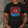 Dad Of The Birthday Boy Spider Web Party Men's Casual T-Shirt Dark Grey