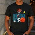 Dad Of The Birthday Boy Sports Matching Family Men's Casual T-Shirt Dark Grey