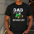 Dad Of The Birthday Boy Vintage Farm Tractor Party Family Men's Casual T-Shirt Dark Grey
