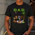 Dad Of The Birthday Boy Wild Zoo Theme Safari Party Men's Casual T-Shirt Dark Grey