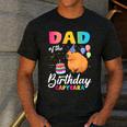 Dad Of The Birthday Capybara Girl Bday Party Family Men's Casual T-Shirt Dark Grey