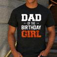 Dad Of The Birthday Girl Basketball Dad Family Matching Men's Casual T-Shirt Dark Grey