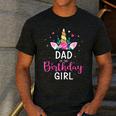 Dad Of The Birthday Girl Matching Family Unicorn Party Men's Casual T-Shirt Dark Grey Dad Of The Birthday Girl Matching Family Unicorn Party Men's Casual T-Shirt Dark Grey