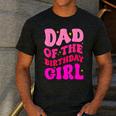 Dad Of The Birthday Girl Party Girls Daddy Birthday Party Men's Casual T-Shirt Dark Grey