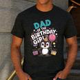 Dad Of The Birthday Girl Pesto Baby Penguin Party Men's Casual T-Shirt Dark Grey