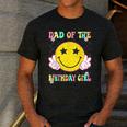 Dad Of The Birthday Girl Retro Family Matching Party Bday Men's Casual T-Shirt Dark Grey