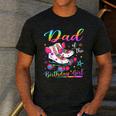 Dad Of The Birthday Girl Rolling Skate Family Matching Men's Casual T-Shirt Dark Grey