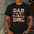 Dad Of The Birthday Ice Cream Family Matching Party Men's Casual T-Shirt Dark Grey
