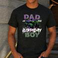 Dad Of The Birthday Monster Truck Family Matching Party Men's Casual T-Shirt Dark Grey