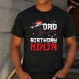 Dad Of The Birthday Ninja Daddy Party Best Father Boy Pop Men's Casual T-Shirt Dark Grey