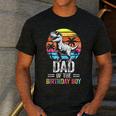 Dad Of The Birthday Party Outfit Dinosaur Daddy Men's Casual T-Shirt Dark Grey