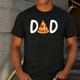 Dad Birthday Pizza 1st Birthday Pizza Family Matching Men's Casual T-Shirt Dark Grey