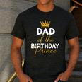 Dad Of The Birthday Prince Boy Bday Party Idea For Him Men's Casual T-Shirt Dark Grey Dad Of The Birthday Prince Boy Bday Party Idea For Him Men's Casual T-Shirt Dark Grey