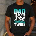 Dad Of The Birthday Twins Celebrate Cute Twin Father Daddy Men's Casual T-Shirt Dark Grey Dad Of The Birthday Twins Celebrate Cute Twin Father Daddy Men's Casual T-Shirt Dark Grey