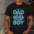 Dad Of The Boss Birthday Party Outfit Like A Boss Daddy Men's Casual T-Shirt Dark Grey