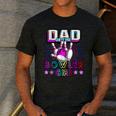Dad Of The Bowler Girl Matching Family Bowling Birthday Men's Casual T-Shirt Dark Grey