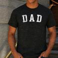 Dad Classic Bold Font Father's Day Dad Men's Casual T-Shirt Dark Grey