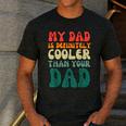 My Dad Is Cooler Than Your Dad Groovy Son Daughter Dad Men's Casual T-Shirt Dark Grey My Dad Is Cooler Than Your Dad Groovy Son Daughter Dad Men's Casual T-Shirt Dark Grey