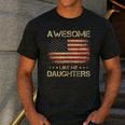 Dad From Daughter Awesome Like My Daughters Men's Casual T-Shirt Dark Grey