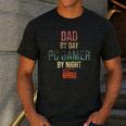 Dad By Day PC Gamer By Night For Gaming Dads Men's Casual T-Shirt Dark Grey