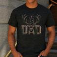Dad Deer Hunting Camo Father Hunters Buck Camouflage Nature Men's Casual T-Shirt Dark Grey